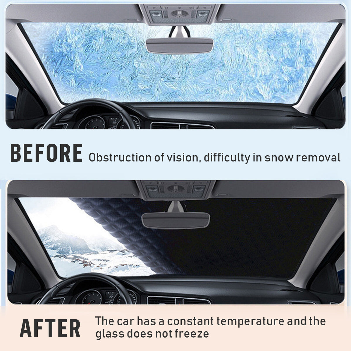 Magnetic Windshield Snow Cover – windshield snow cover, photo 3