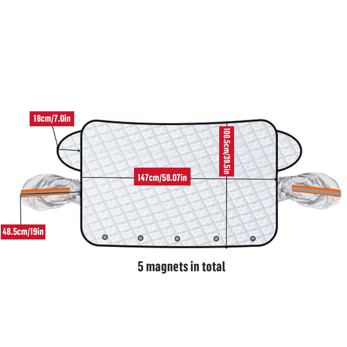 Magnetic Windshield Snow Cover – windshield snow cover, photo 8