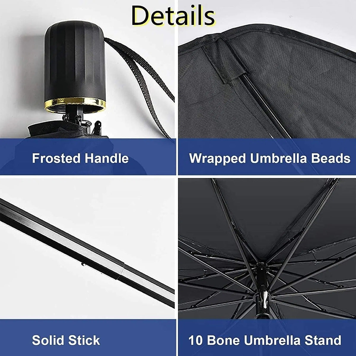 Windshield Sun Shade Umbrella, 51" (Compact & Sedan) – windshield sun shade, photo 3