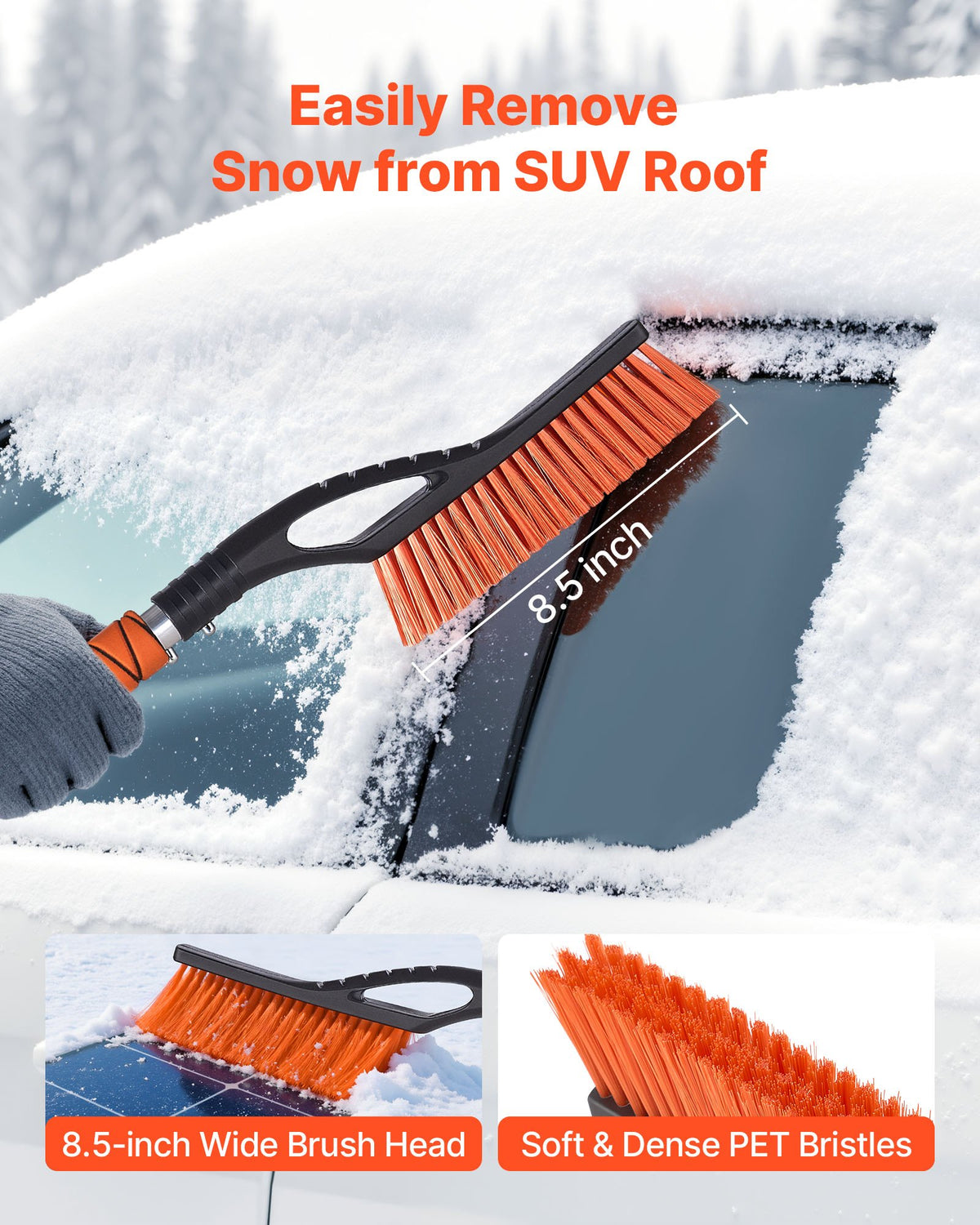 27" Snow Brush & Ice Scraper – snow brush and ice scraper, photo 2