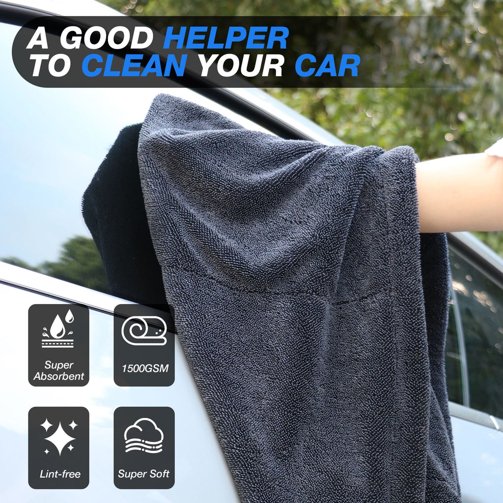 XL Microfiber Car Drying Towel - 1500 GSM - image 9