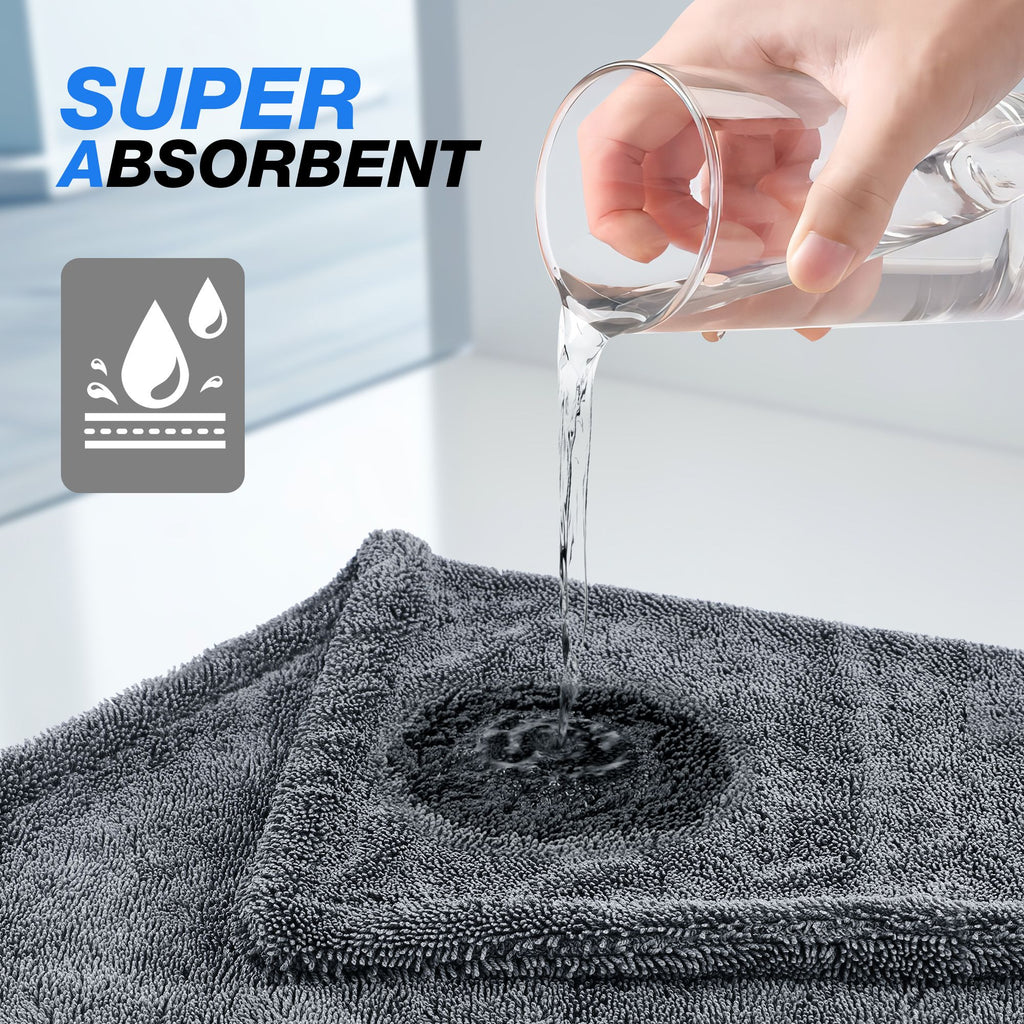 XL Microfiber Car Drying Towel - 1500 GSM - image 7