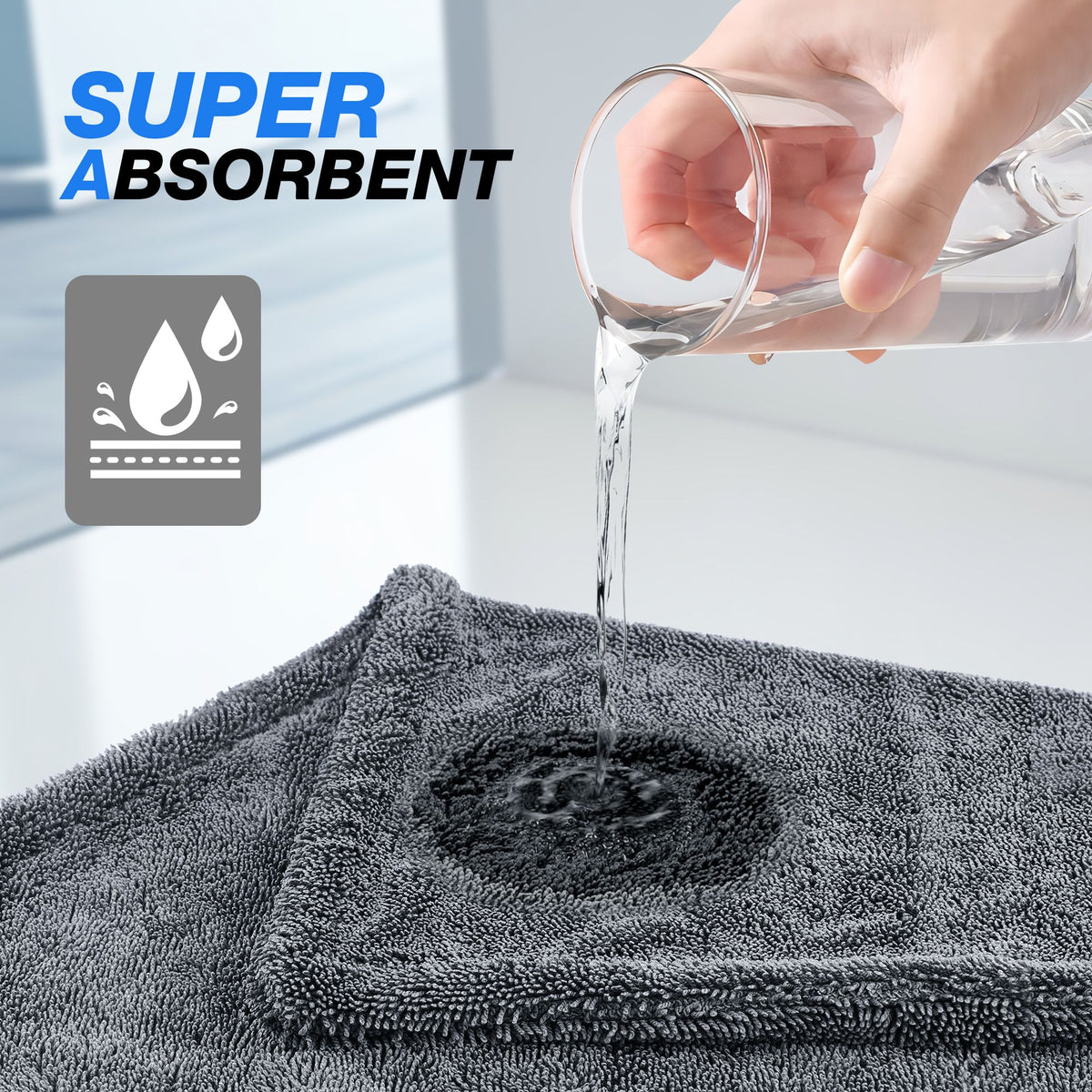XL Microfiber Car Drying Towel - 1500 GSM - image 7