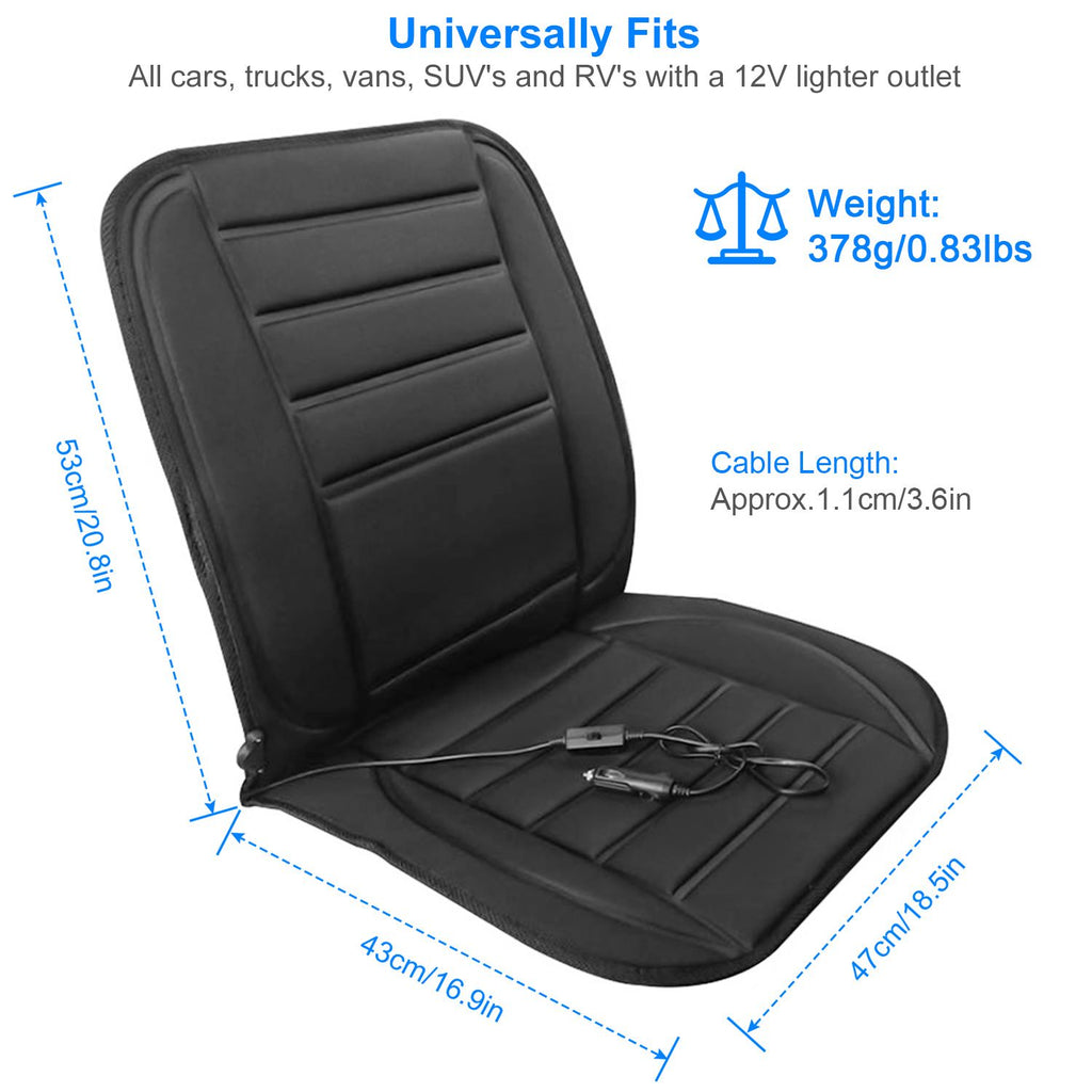 Heated Car Seat Cushion - 12V, Adjustable Heat - image 9