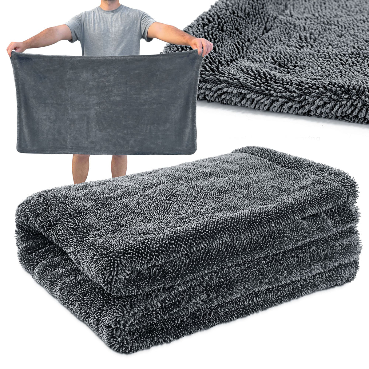XL Microfiber Car Drying Towel - 1500 GSM - image 13